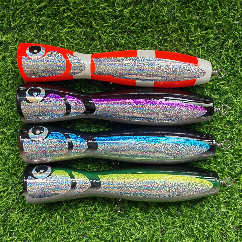 SWOLFY 21.5cm 120g Fishing Bait Saltwater Popper Big Game Topwater Lure Wood Bait Fishing Lure
SWOLFY 21.5cm 120g Fishing Bait Saltwater Popper Big Game Topwater Lure Wood Bait Fishing Lure