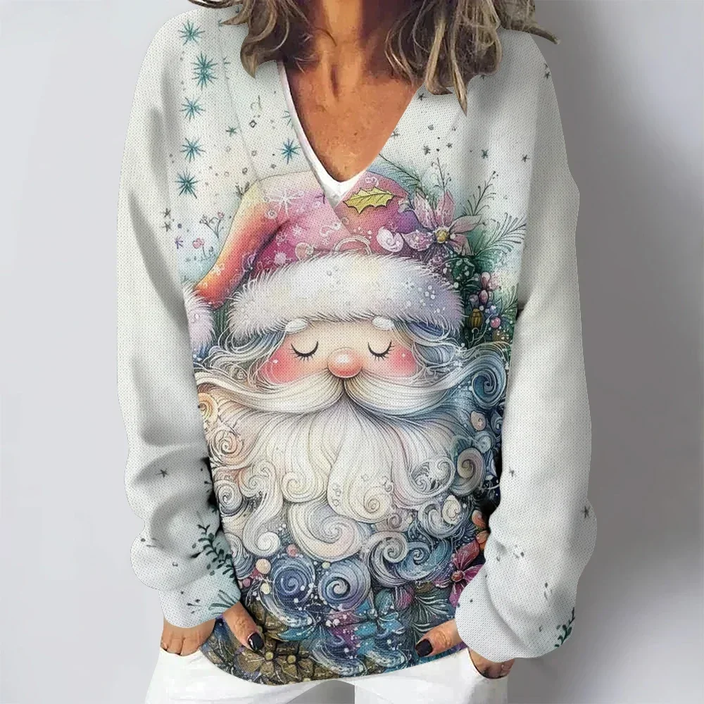 Ugly Christmas Santa Sleep Claus Printed Sexy V-neck Sweatshirt Funny Pullover Loose Long Sleeve Casual Sweatshirt Pullover
Ugly Christmas Santa Sleep Claus Printed Sexy V-neck Sweatshirt Funny Pullover Loose Long Sleeve Casual Sweatshirt Pullover