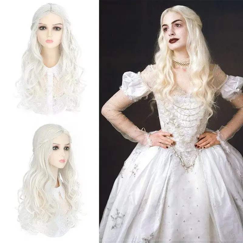 1 piece white long curly wig for film Alice in Wonderland White Queen cosplay
1 piece white long curly wig for film Alice in Wonderland White Queen cosplay