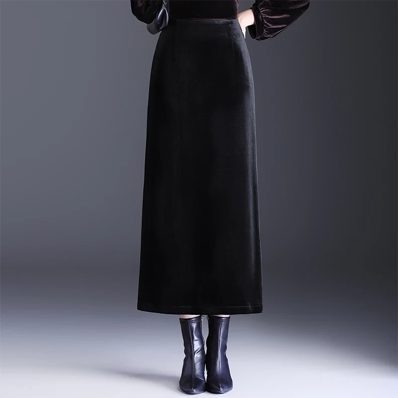 Bla Acetate Velvet High Waist Slim Fit Skirt with Slit for Women Spring Summer Autumn New Sle f-length Bodycon Dr
Bla Acetate Velvet High Waist Slim Fit Skirt with Slit for Women Spring Summer Autumn New Sle f-length Bodycon Dr