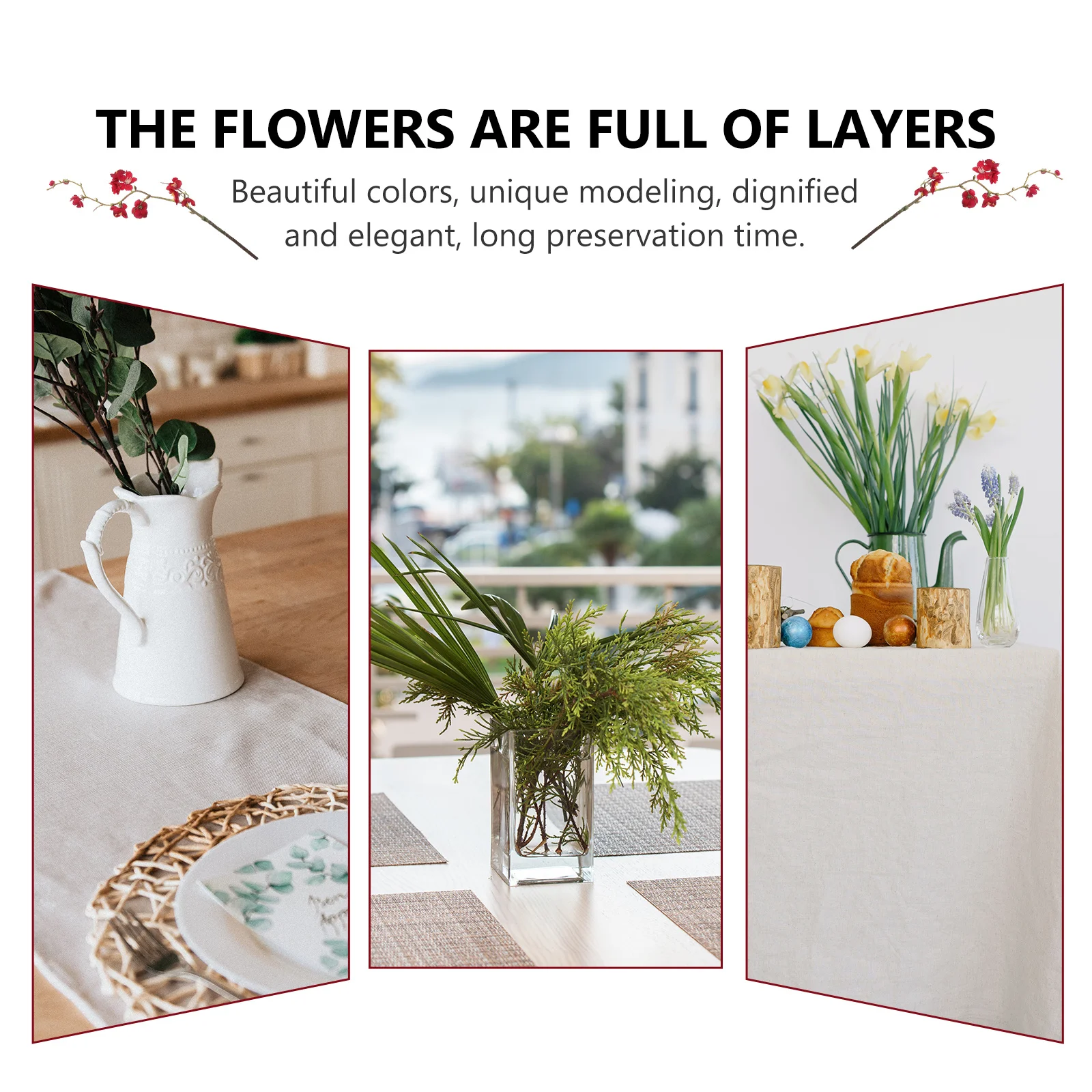 1 Bunch Artificial Plum Blossom Arrangement Simulation Flower Decor Wedding Bouquet Photography Prop Home Decoration
1 Bunch Artificial Plum Blossom Arrangement Simulation Flower Decor Wedding Bouquet Photography Prop Home Decoration