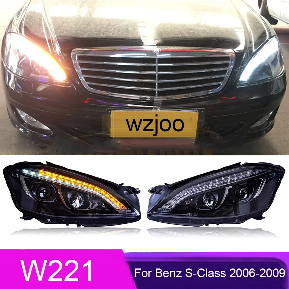 Car Lights for Benz W221 LED Headlight 2006-2009 S300 S350 S500 S600 Head Lamp Drl Projector Lens Automotive Accessories
Car Lights for Benz W221 LED Headlight 2006-2009 S300 S350 S500 S600 Head Lamp Drl Projector Lens Automotive Accessories