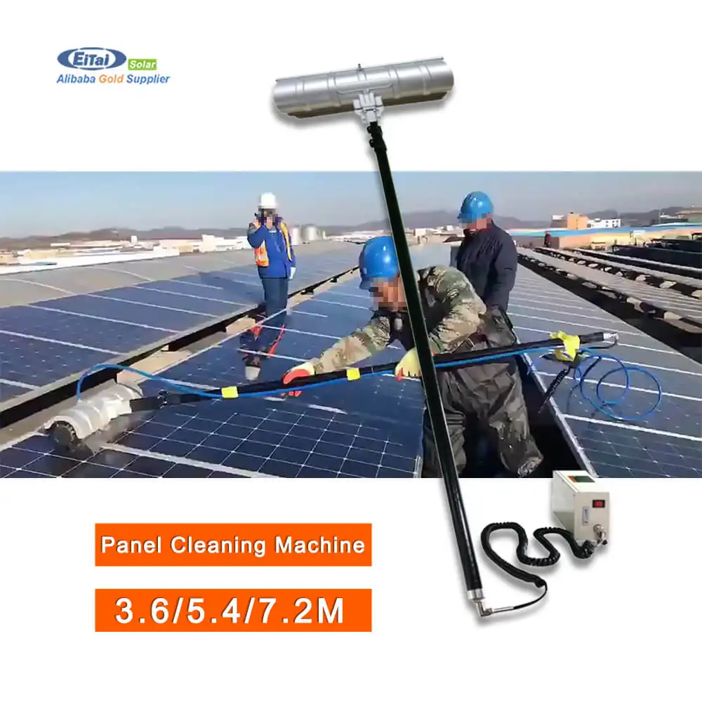 Высокоэффективный робот для чистки солнечных панелей 7,2 м, перезаряжаемое оборудование для сухой чистки, фотоэлектрический фотоэлектрический модуль, домашнее коммерческое использование
Высокоэффективный робот для чистки солнечных панелей 7,2 м, перезаряжаемое оборудование для сухой чистки, фотоэлектрический фотоэлектрический модуль, домашнее коммерческое использование