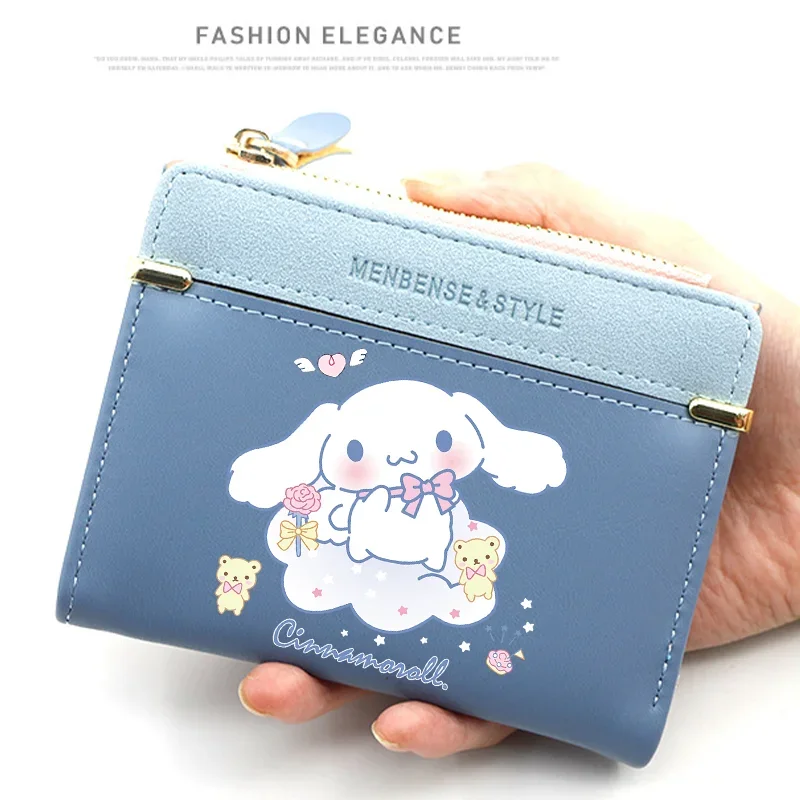 Cute Cinnamoroll Wallets Women Coin Purse Cartoon Sanrios Anime Pu Casual Money Bag Clutch Card Holder Wallet with Buttons Gift
Cute Cinnamoroll Wallets Women Coin Purse Cartoon Sanrios Anime Pu Casual Money Bag Clutch Card Holder Wallet with Buttons Gift