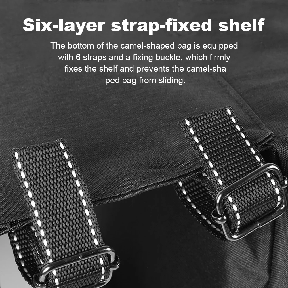 Bike Rear Rack Double Pannier Bag for Cycling Traveling Commuting (Black)
Bike Rear Rack Double Pannier Bag for Cycling Traveling Commuting (Black)