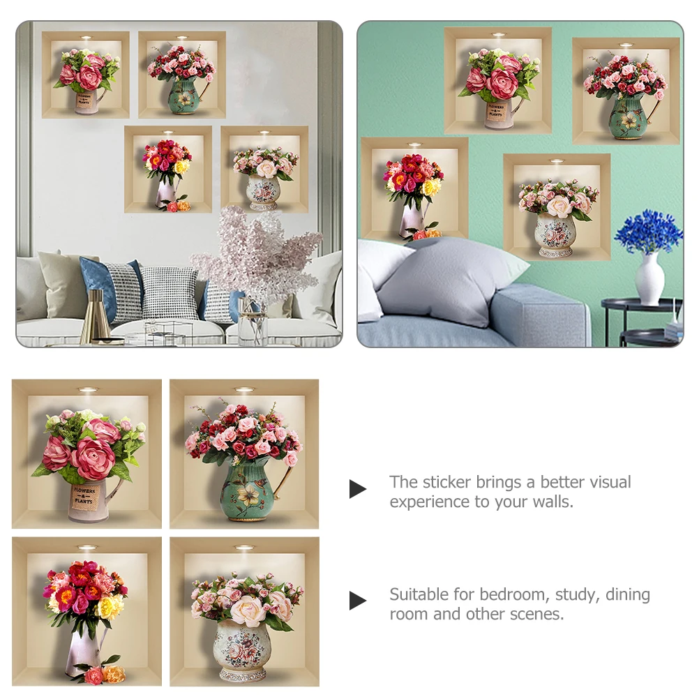 4pcs 30x30cm Decorative Stickers PVC Self Adhesive Removable Wall Art Bonsai Plant Mural Home Bedroom Study Fence Frame Design
4pcs 30x30cm Decorative Stickers PVC Self Adhesive Removable Wall Art Bonsai Plant Mural Home Bedroom Study Fence Frame Design