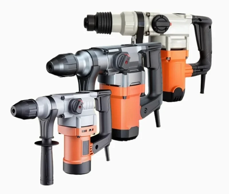 1100W Rotary Hammer Drill with Safety Clutch Water and Electricity Slotting Dual Use Hammer and Pickaxe Safety Clutch Hammer
1100W Rotary Hammer Drill with Safety Clutch Water and Electricity Slotting Dual Use Hammer and Pickaxe Safety Clutch Hammer