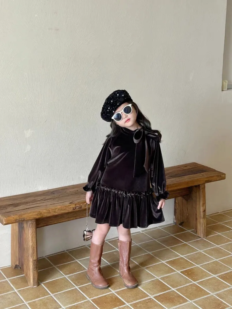 Girls' Western Spring and Autum Style Fashion Velvet n Senior Elegant Princess New Dress
Girls' Western Spring and Autum Style Fashion Velvet n Senior Elegant Princess New Dress