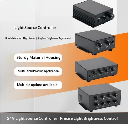 24V Industrial Machine Vision Light Source Controller 1 2 4 8 Channels Analog Digital Serial Port 3Pin
24V Industrial Machine Vision Light Source Controller 1 2 4 8 Channels Analog Digital Serial Port 3Pin