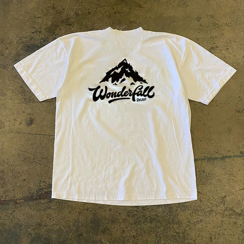 Valley Wondeifale American Retro Fun Letter Trendy Brand Japanese Style Lazy Couple Top Ins Cotton Short Sleeve T-Shirt
Valley Wondeifale American Retro Fun Letter Trendy Brand Japanese Style Lazy Couple Top Ins Cotton Short Sleeve T-Shirt
