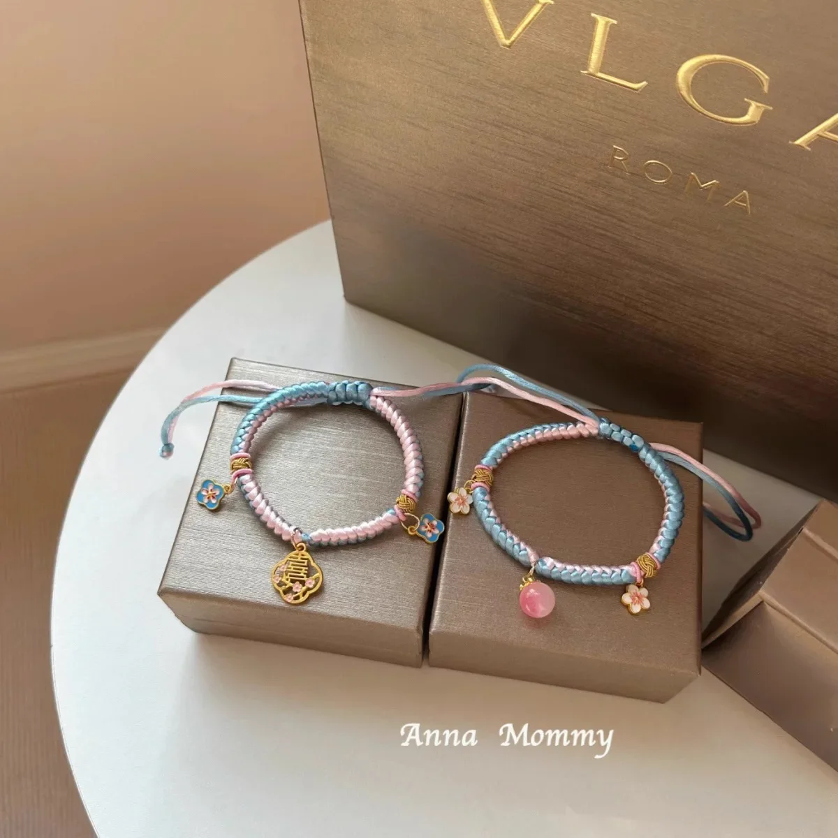 Pet Dog Collar Peach Blossom Happy Eyebrows Cat Collar Necklace Adjustable Pink and Blue Braided Crystal Pendant
Pet Dog Collar Peach Blossom Happy Eyebrows Cat Collar Necklace Adjustable Pink and Blue Braided Crystal Pendant