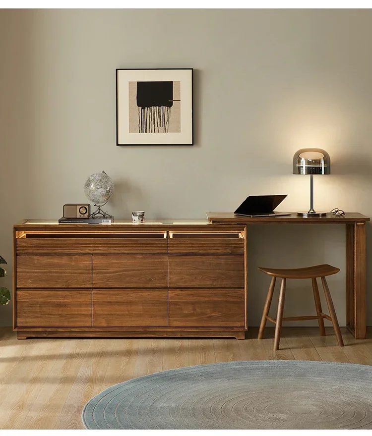 Nordic Solid Wood Dresser Eight Spares Cabinet Black Walnut Bedroom Removable Drawer Side Cabinet
Nordic Solid Wood Dresser Eight Spares Cabinet Black Walnut Bedroom Removable Drawer Side Cabinet