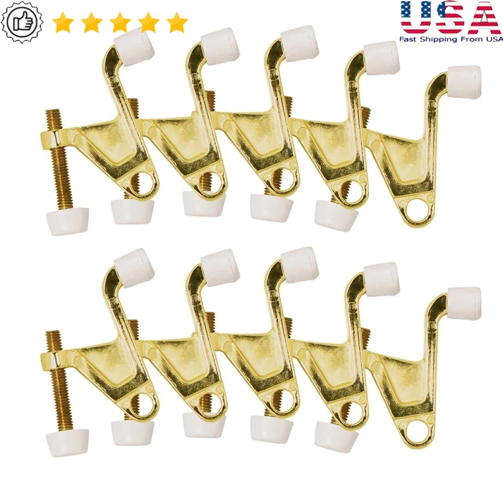 Jumbo Hinge Pin Door Stop 10-Pack Polished Brass Durable Wall Protectors Easy Install Adjustable Door Stoppers Heavy Duty Zinc
Jumbo Hinge Pin Door Stop 10-Pack Polished Brass Durable Wall Protectors Easy Install Adjustable Door Stoppers Heavy Duty Zinc