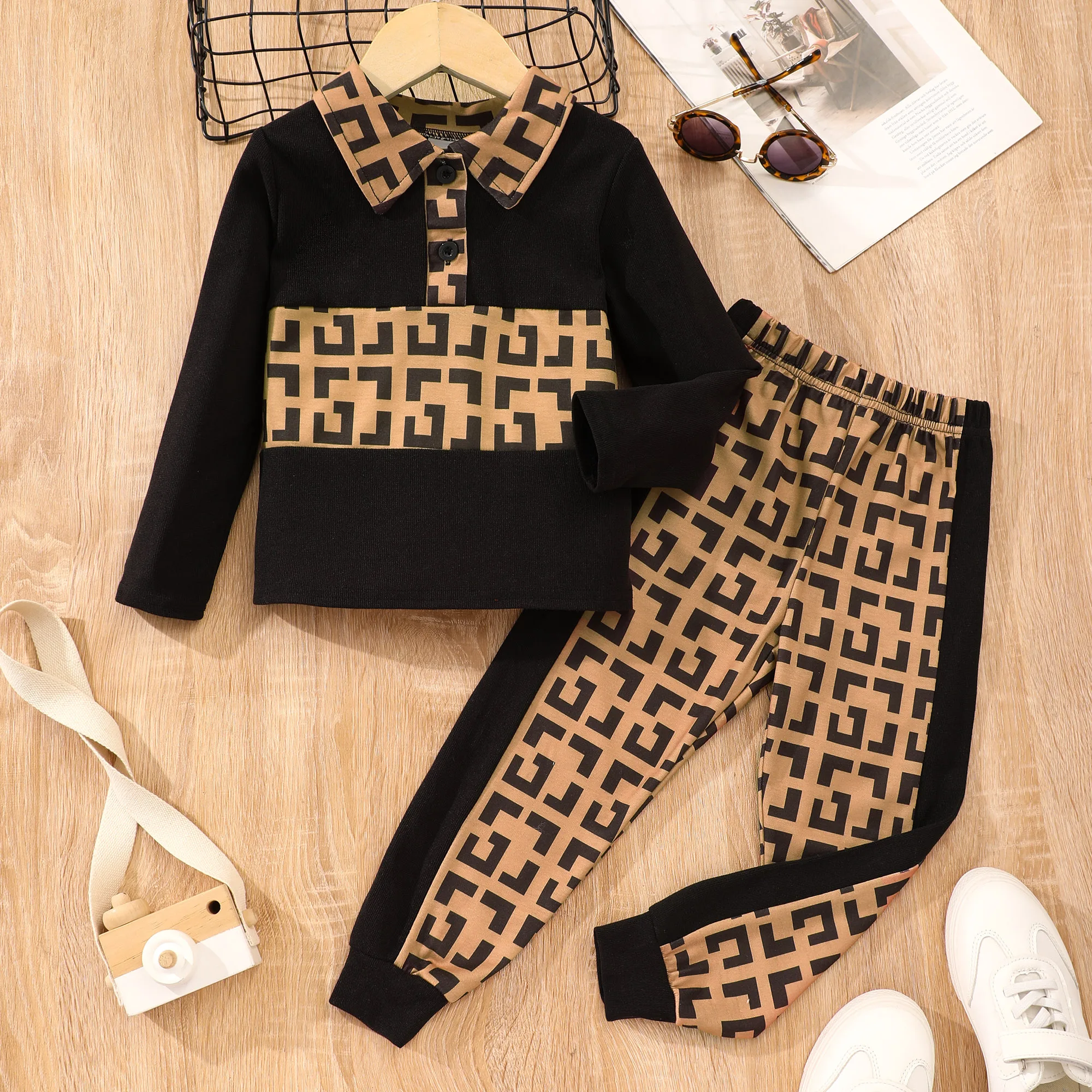 2023 Autumn Winter New Boys Long Sleeve Polo Collar Contrast Panel Pants 2-Piece Fashion Casual Comfort Set 3 4 5 6 7 Years
2023 Autumn Winter New Boys Long Sleeve Polo Collar Contrast Panel Pants 2-Piece Fashion Casual Comfort Set 3 4 5 6 7 Years