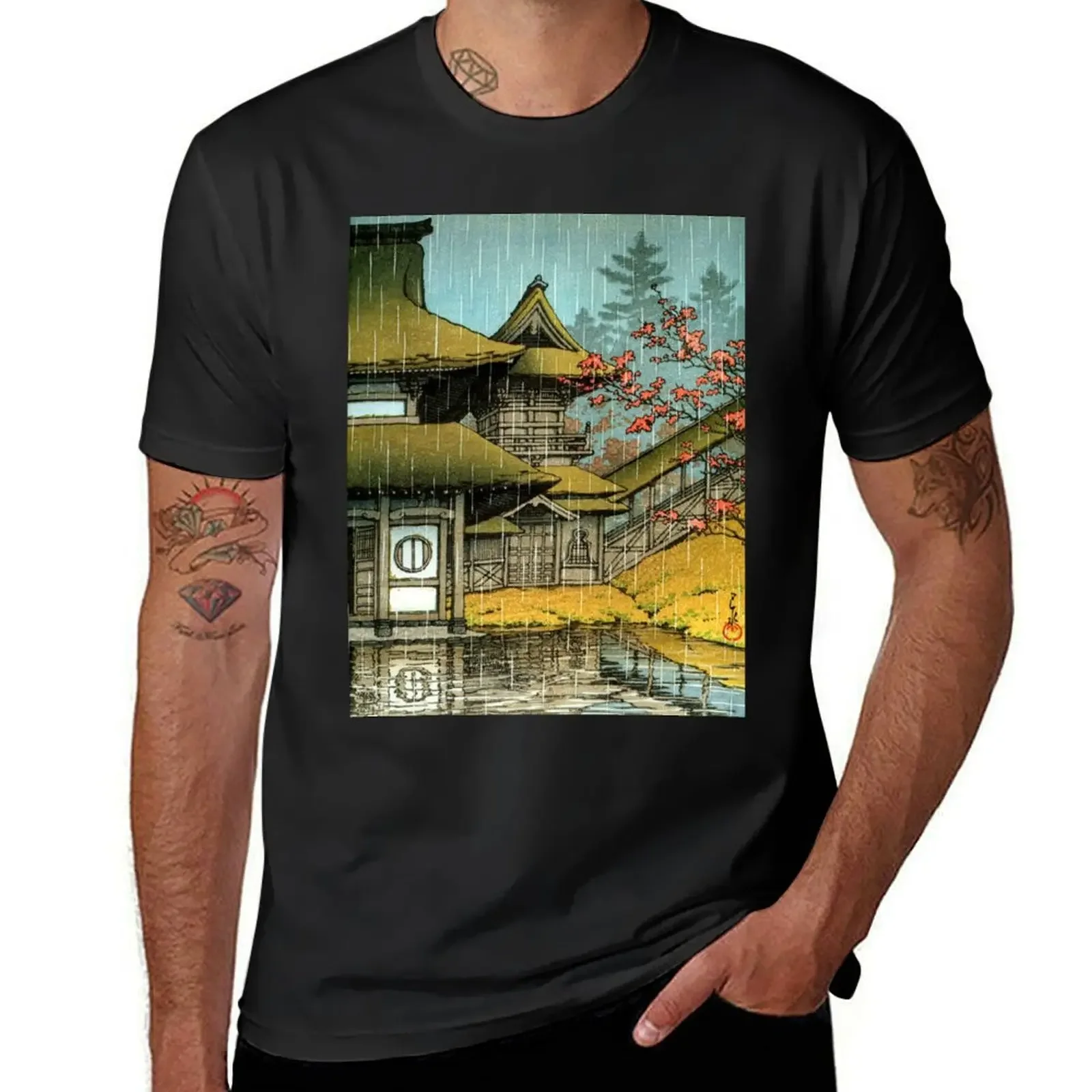 Classic japanese temple painting T-Shirt hippie clothes shirts graphic tees vintage t shirts Men's clothing
Classic japanese temple painting T-Shirt hippie clothes shirts graphic tees vintage t shirts Men's clothing