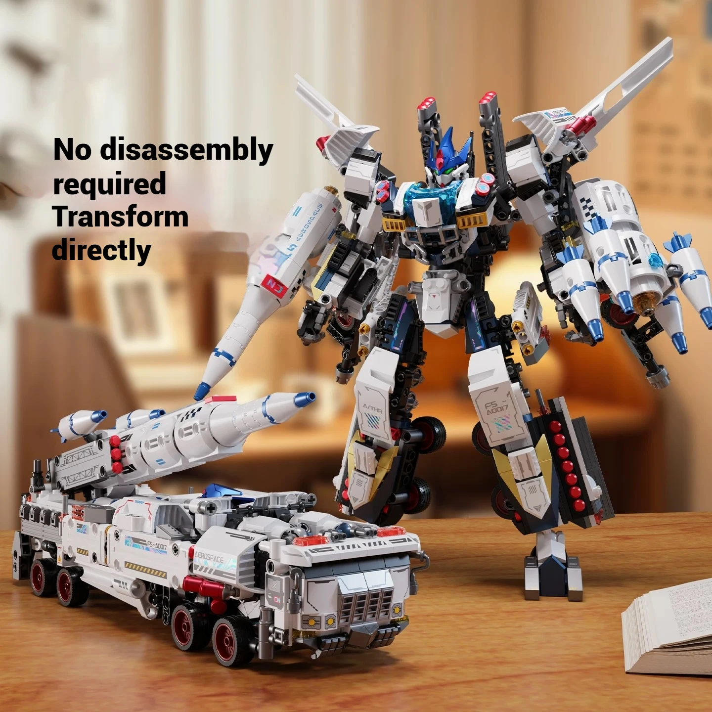 F5-A0017 original mecha series building block toy set, sci-fi mecha rocket transporter model assembly, mecha toy gift for boys
F5-A0017 original mecha series building block toy set, sci-fi mecha rocket transporter model assembly, mecha toy gift for boys