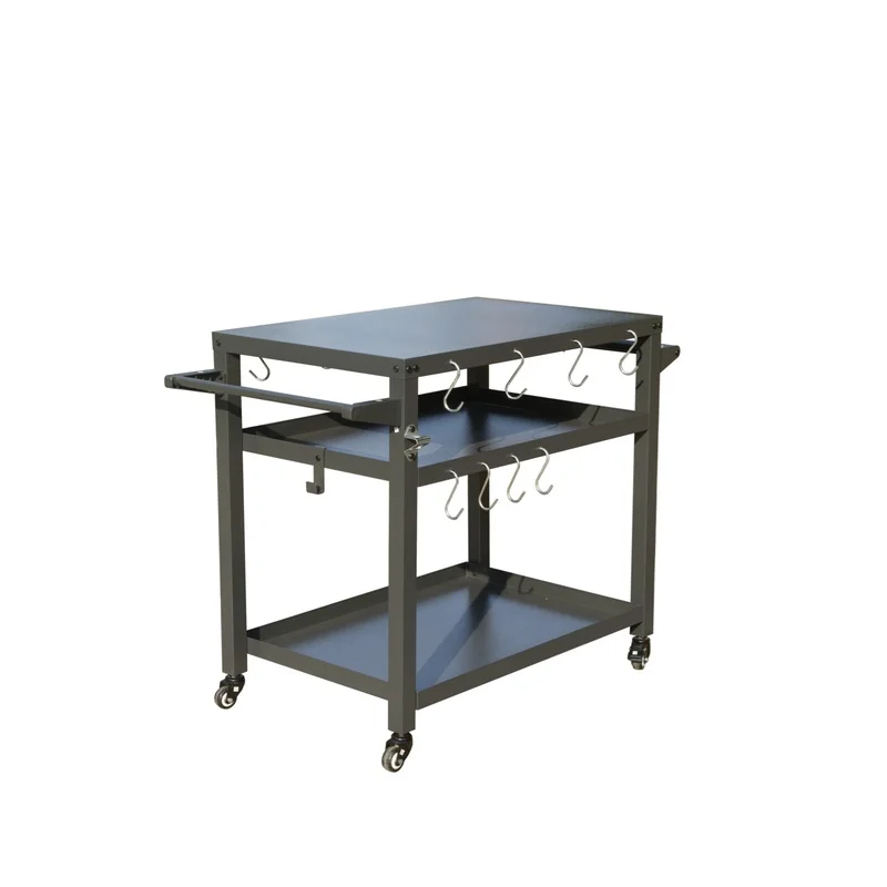 3-Shelf Outdoor Grill Cart with Wheels, Blackstone-Style Propane Grill Stand, Pizza Oven & Food Prep Table for BBQ
3-Shelf Outdoor Grill Cart with Wheels, Blackstone-Style Propane Grill Stand, Pizza Oven & Food Prep Table for BBQ