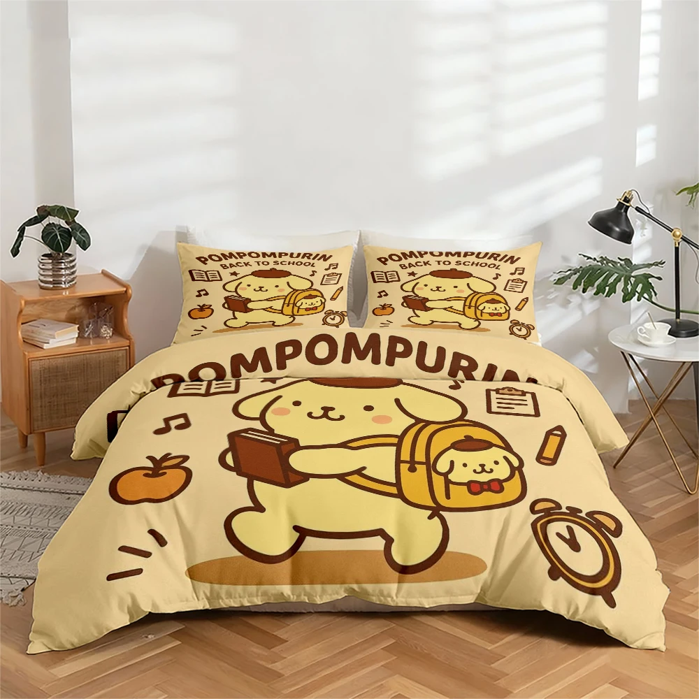 3-Piece High-Definition Digital Print Bedding Set, Pudding Dog Back-To-School Themed Printed Duvet Cover Set, Large Floral Pattern Duvet Cover Set, Includes 1 Duvet Cover + 2 Pillowcases, Suitable for Bedroom, Guest Room, Home Decoration, Polyester Fiber
3-Piece High-Definition Digital Print Bedding Set, Pudding Dog Back-To-School Themed Printed Duvet Cover Set, Large Floral Pattern Duvet Cover Set, Includes 1 Duvet Cover + 2 Pillowcases, Suitable for Bedroom, Guest Room, Home Decoration, Polyester Fiber