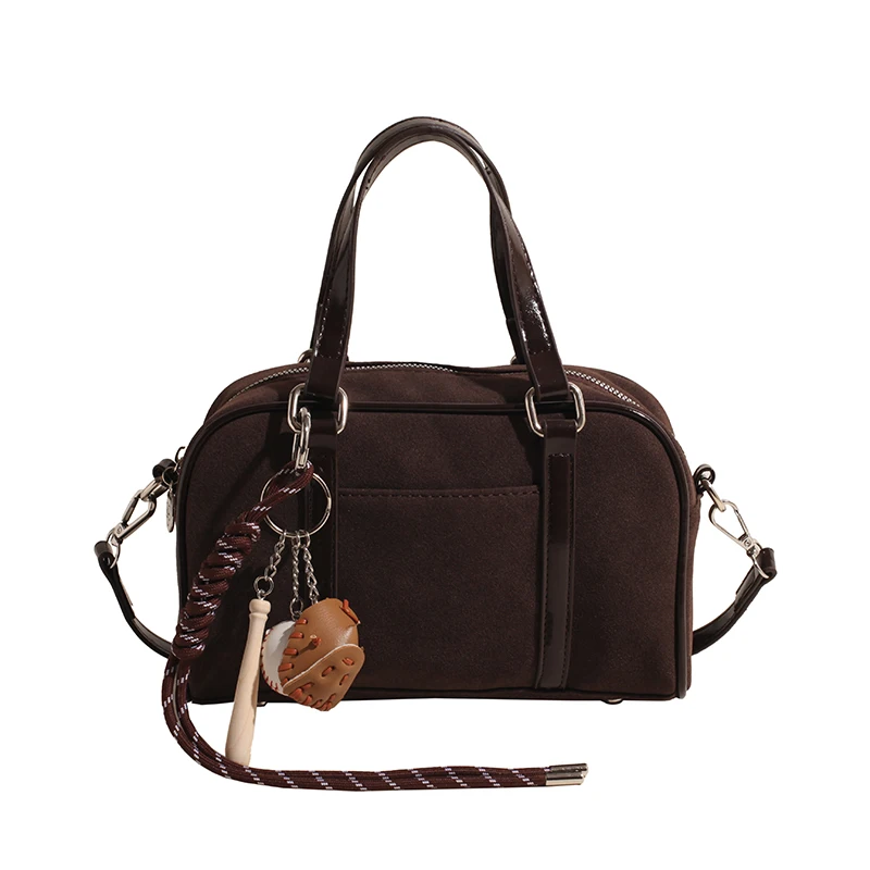 Women Suede Boston Bag Adjustable Strap Top-handle Bag With Interior Pocket Handbag Zipper Clutch Purse for Work Travel
Women Suede Boston Bag Adjustable Strap Top-handle Bag With Interior Pocket Handbag Zipper Clutch Purse for Work Travel