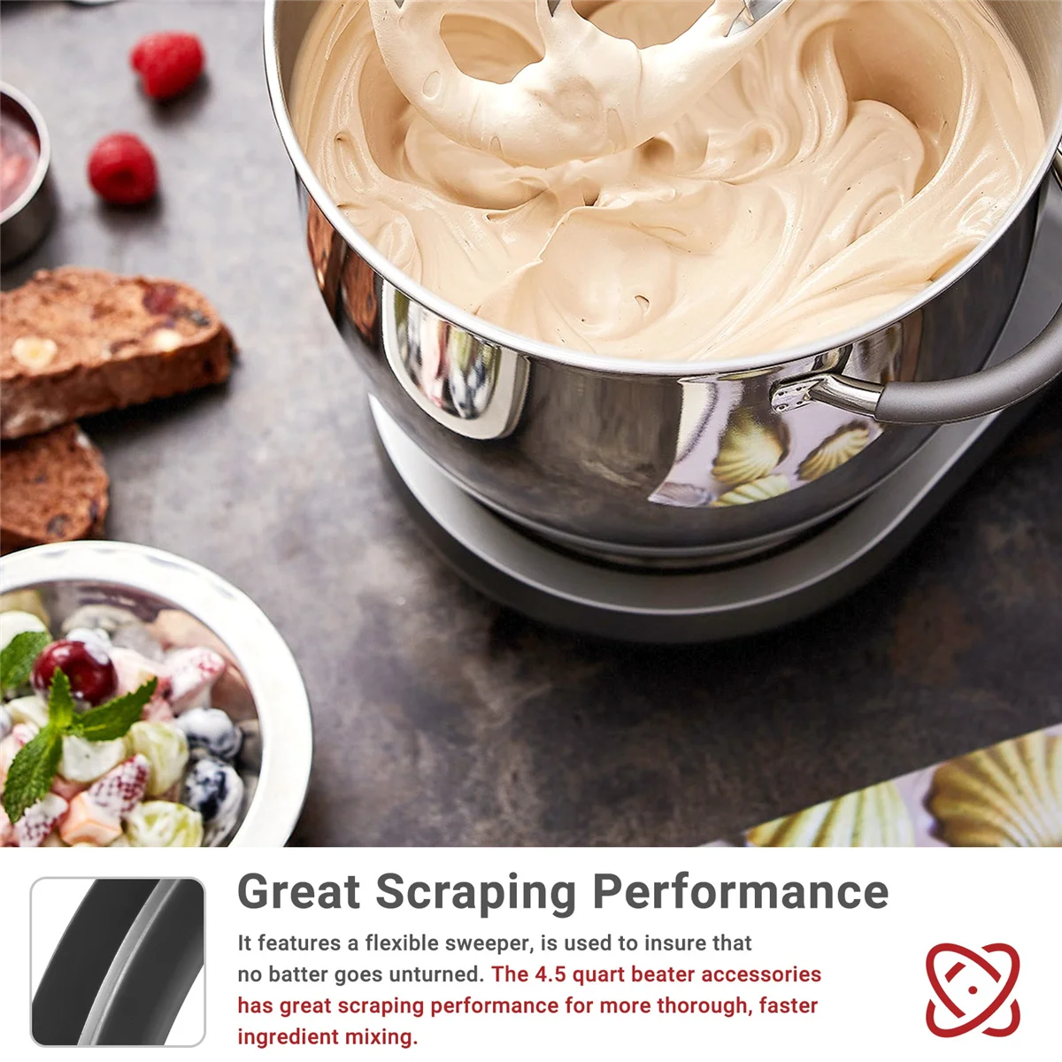A64E с гибким краем для миксера KitchenAid 4,5-5 QT, насадки для миксера с наклонной головкой, аксессуары для лопаток миксера
A64E с гибким краем для миксера KitchenAid 4,5-5 QT, насадки для миксера с наклонной головкой, аксессуары для лопаток миксера