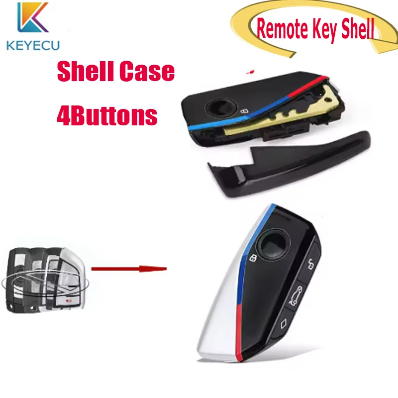 KEYECU Smart Remote Key Shell Case Fob for BMW i7 X7 G07 LCI iX I20 X1 U11 7 Series G70 G09 XM U06 G81 M3 Auto 4Buttons
KEYECU Smart Remote Key Shell Case Fob for BMW i7 X7 G07 LCI iX I20 X1 U11 7 Series G70 G09 XM U06 G81 M3 Auto 4Buttons
