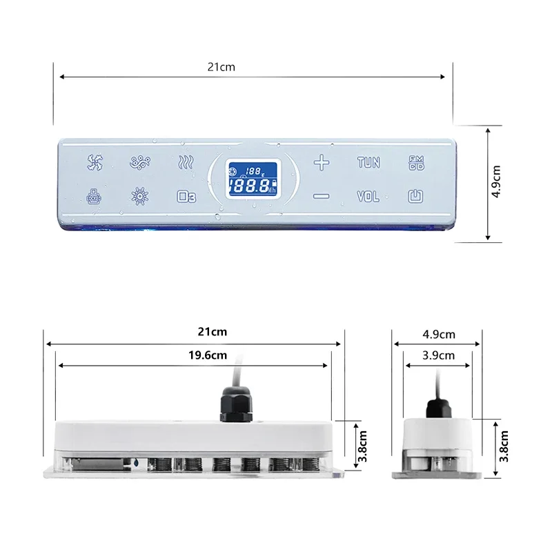 220v Massage Bathtub Controller SPA Bathtub Control Panel Digital Display Temperature Control Screen Supply
220v Massage Bathtub Controller SPA Bathtub Control Panel Digital Display Temperature Control Screen Supply