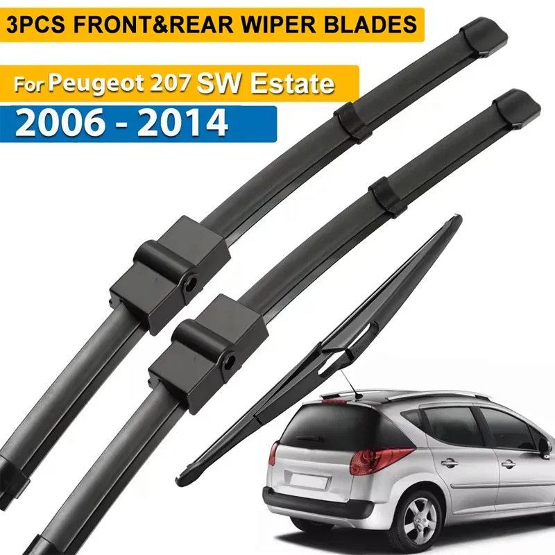 Wiper Front & Rear Wiper Blades Set For Peugeot 207SW 207 SW 2006 - 2014 Windshield Windscreen Window Brush 26"+17"+12"
Wiper Front & Rear Wiper Blades Set For Peugeot 207SW 207 SW 2006 - 2014 Windshield Windscreen Window Brush 26"+17"+12"