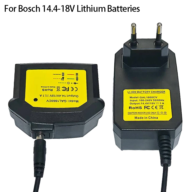 GAL1860CV Lithium Battery Charger Portable Battery Replacement Charger Adapter Compatible with For Bosch 14.4-18V Li-ion Battery 
GAL1860CV Lithium Battery Charger Portable Battery Replacement Charger Adapter Compatible with For Bosch 14.4-18V Li-ion Battery