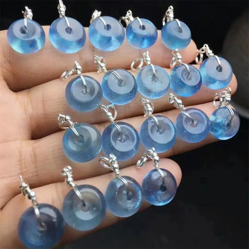 S925 Natural Squamarine Safety Buckle Pendant Charm Jewelry Healing Energy For Charm Women Birthday Gift 2PCS
S925 Natural Squamarine Safety Buckle Pendant Charm Jewelry Healing Energy For Charm Women Birthday Gift 2PCS