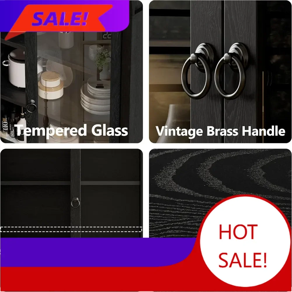 Hot sales71'' Tall Arched Cabinet Wood Pantry Farmhouse Bookcase with Drawers Adjustable Shelves Black
Hot sales71'' Tall Arched Cabinet Wood Pantry Farmhouse Bookcase with Drawers Adjustable Shelves Black