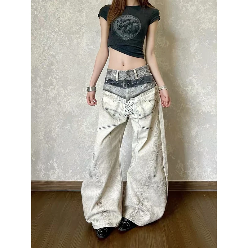 YIBASHU Women Blue Y2k 3D Print Jeans American Vintage 2000s Harajuku Grunge Denim Trousers Baggy Wide Leg Long Jean Pants 2026
YIBASHU Women Blue Y2k 3D Print Jeans American Vintage 2000s Harajuku Grunge Denim Trousers Baggy Wide Leg Long Jean Pants 2026