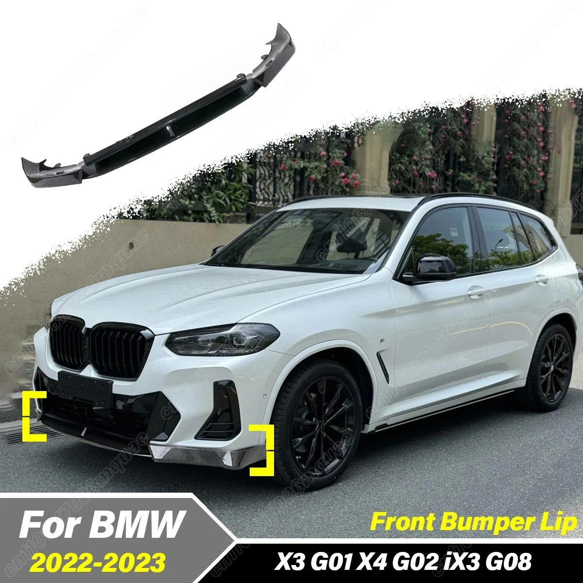 For BMW X3 G01 X4 G02 IX3 G08 2022 2023 Car Front Lip Bumper Spoiler Body Front Shovel Fender Decorative Escort Accessories
For BMW X3 G01 X4 G02 IX3 G08 2022 2023 Car Front Lip Bumper Spoiler Body Front Shovel Fender Decorative Escort Accessories