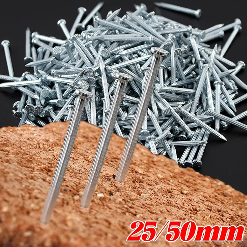 25/50mm Steel Nail Round Head Tack Home Woodworking Fastener Pushpin Hardware High Strength Tiling Hardened Cement Nails
25/50mm Steel Nail Round Head Tack Home Woodworking Fastener Pushpin Hardware High Strength Tiling Hardened Cement Nails