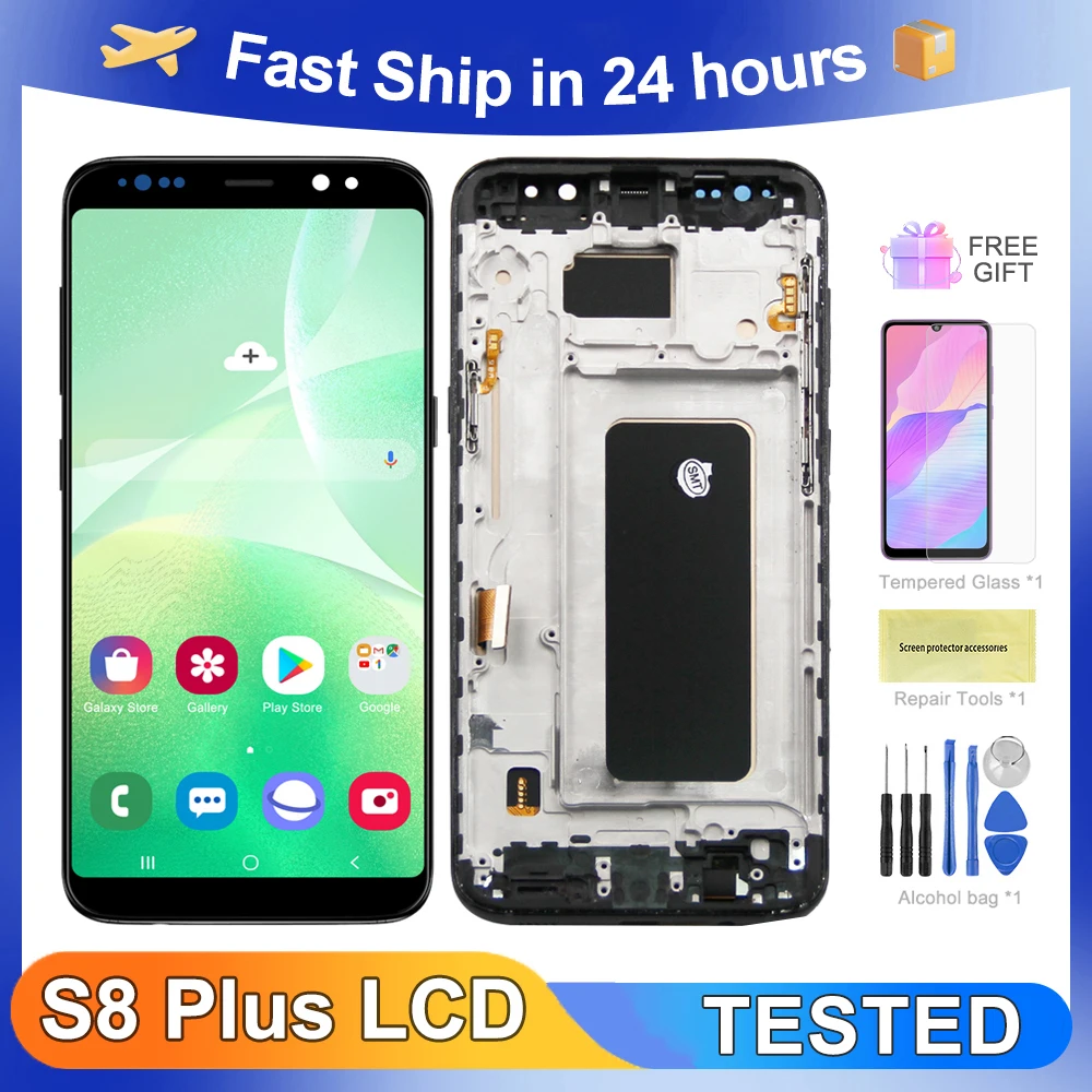 ЖК-дисплей 6,2 ''для Samsung S8 + G955W G955A G955 G955N G955F, сменный сенсорный экран с цифровым преобразователем в сборе
ЖК-дисплей 6,2 ''для Samsung S8 + G955W G955A G955 G955N G955F, сменный сенсорный экран с цифровым преобразователем в сборе