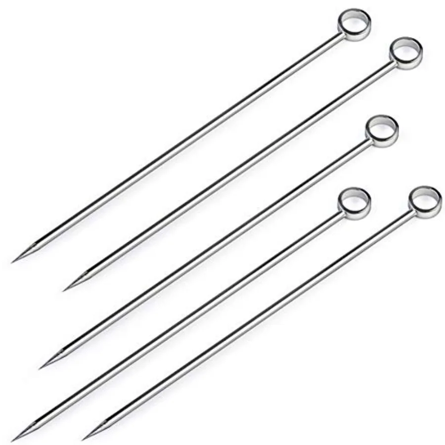 20 шт., наборы для коктейлей из нержавеющей стали, набор для закусок, фруктовая палочка, зубочистки 4,3 дюйма с круглой кольцом, стиль головы
20 шт., наборы для коктейлей из нержавеющей стали, набор для закусок, фруктовая палочка, зубочистки 4,3 дюйма с круглой кольцом, стиль головы