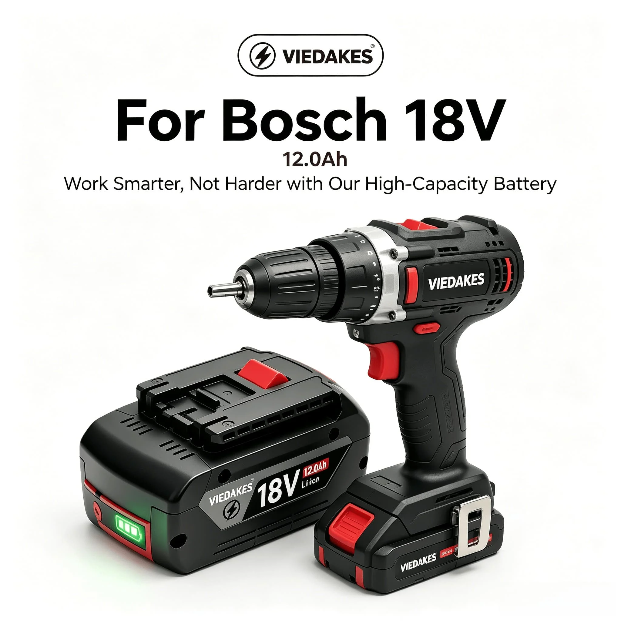 For Bosch 18V Tool Battery Pack, Applicable to GBA18V4.0 for GDS18V-400 Wrench, Long Cycle Life Professional Power Battery Akku
For Bosch 18V Tool Battery Pack, Applicable to GBA18V4.0 for GDS18V-400 Wrench, Long Cycle Life Professional Power Battery Akku