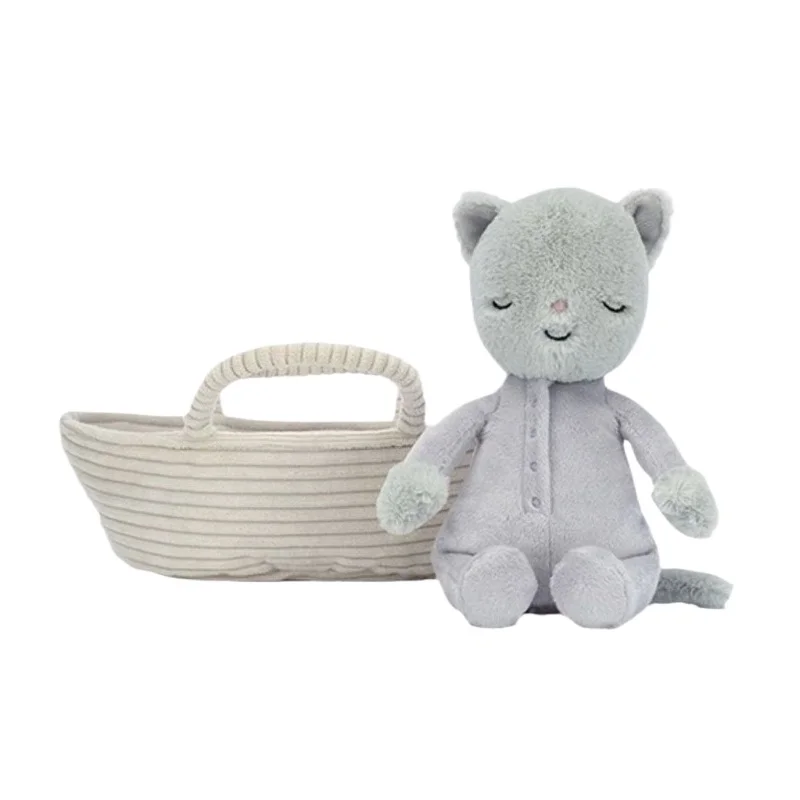 Jellycat Rock-a-Bye Kitten 24cm Soft Plush Toy Cute Sleeping Cat in Basket Stuffed Animal Doll Kids Birthday Gift
Jellycat Rock-a-Bye Kitten 24cm Soft Plush Toy Cute Sleeping Cat in Basket Stuffed Animal Doll Kids Birthday Gift