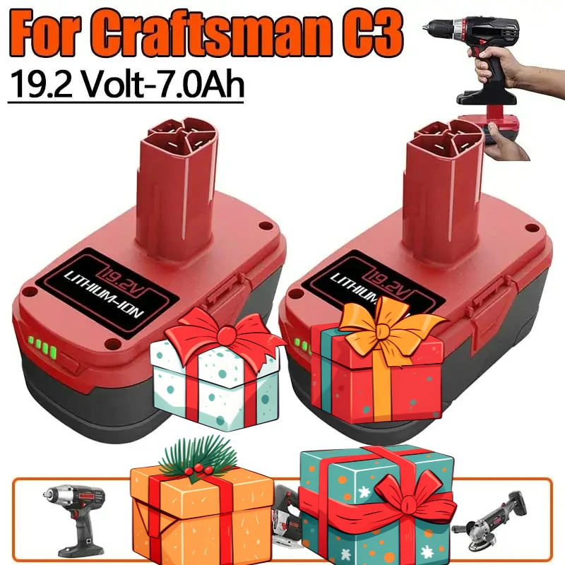 7000MAH For CRAFTSMAN C3 Battery 19.2Volt Li-Ion Power Tool Battery 11374 11375 130285003 CRS1000 10126 L30+battery charger
7000MAH For CRAFTSMAN C3 Battery 19.2Volt Li-Ion Power Tool Battery 11374 11375 130285003 CRS1000 10126 L30+battery charger