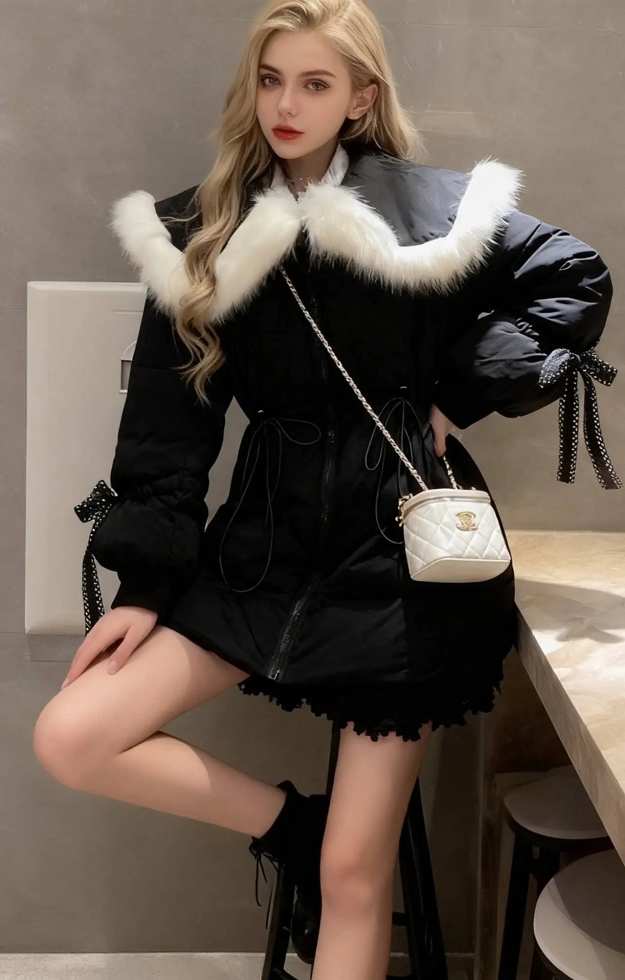 Parkas Womens Hooded Winter Woolen Fleece-Padded High-Quality Buttoned Stand-Collar French Style Lady Temperament Exquisite 2025
Parkas Womens Hooded Winter Woolen Fleece-Padded High-Quality Buttoned Stand-Collar French Style Lady Temperament Exquisite 2025