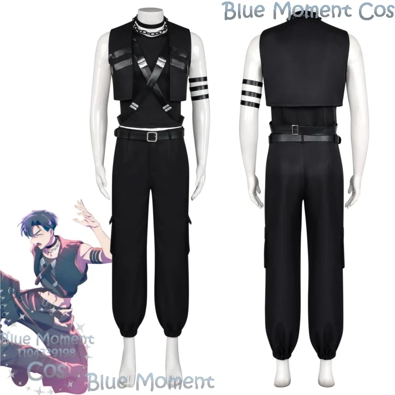 Kai Rintaro Anime Tamon's B-Side Cosplay Costume Idol Boy Stage Uniform Black Dress Full Set Sexy Man Halloween Roleplay Cos Set
Kai Rintaro Anime Tamon's B-Side Cosplay Costume Idol Boy Stage Uniform Black Dress Full Set Sexy Man Halloween Roleplay Cos Set