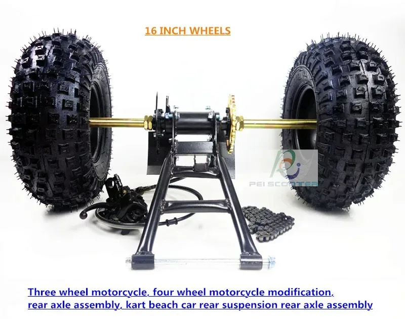 Three wheel motorcycle,4 wheels motorcycle modification, rear axle assembly,kart beach car rear suspension rear axle PCS-D6
Three wheel motorcycle,4 wheels motorcycle modification, rear axle assembly,kart beach car rear suspension rear axle PCS-D6