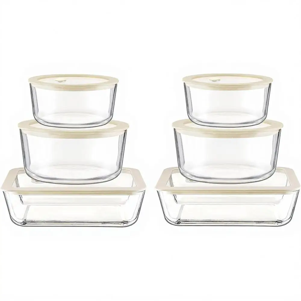 Набор стеклянных контейнеров для еды, 6 штук, герметичные, непротекаемые, подходят для микроволновки, 100% без пластика, контейнеры для приготовления еды, белые
Набор стеклянных контейнеров для еды, 6 штук, герметичные, непротекаемые, подходят для микроволновки, 100% без пластика, контейнеры для приготовления еды, белые