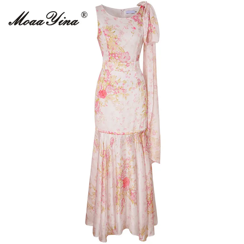 MoaaYina Autumn Fashion Designer Elegant Print Mermaid Dress Women's O Neck Frenulum High Waist Package Buttocks Slim Long Dress
MoaaYina Autumn Fashion Designer Elegant Print Mermaid Dress Women's O Neck Frenulum High Waist Package Buttocks Slim Long Dress