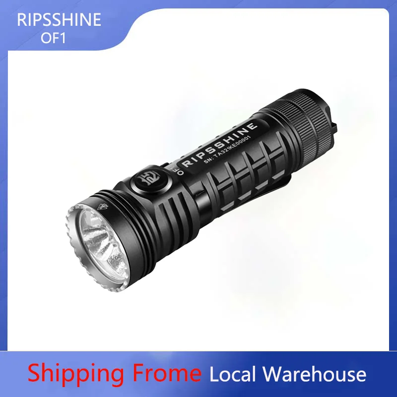 RIPSSHINE OF1 10000lm Anduril Flashlight IPX8 Waterproof Flashlight 21700 Rechargeable EDC Tactical Torch for Outdoor Camping
RIPSSHINE OF1 10000lm Anduril Flashlight IPX8 Waterproof Flashlight 21700 Rechargeable EDC Tactical Torch for Outdoor Camping