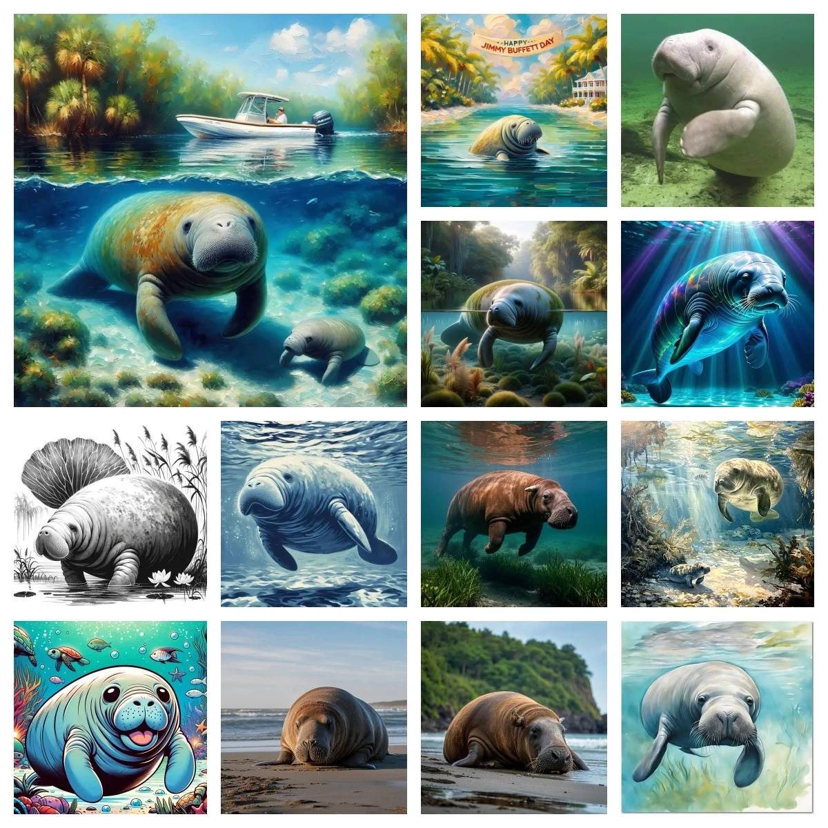 Cute Manatee DIY 5D Diamond Painting Marine Animals Hand Painting Mural Diamond Embroidery Mosaic Home Wall Decor Kids Gift
Cute Manatee DIY 5D Diamond Painting Marine Animals Hand Painting Mural Diamond Embroidery Mosaic Home Wall Decor Kids Gift