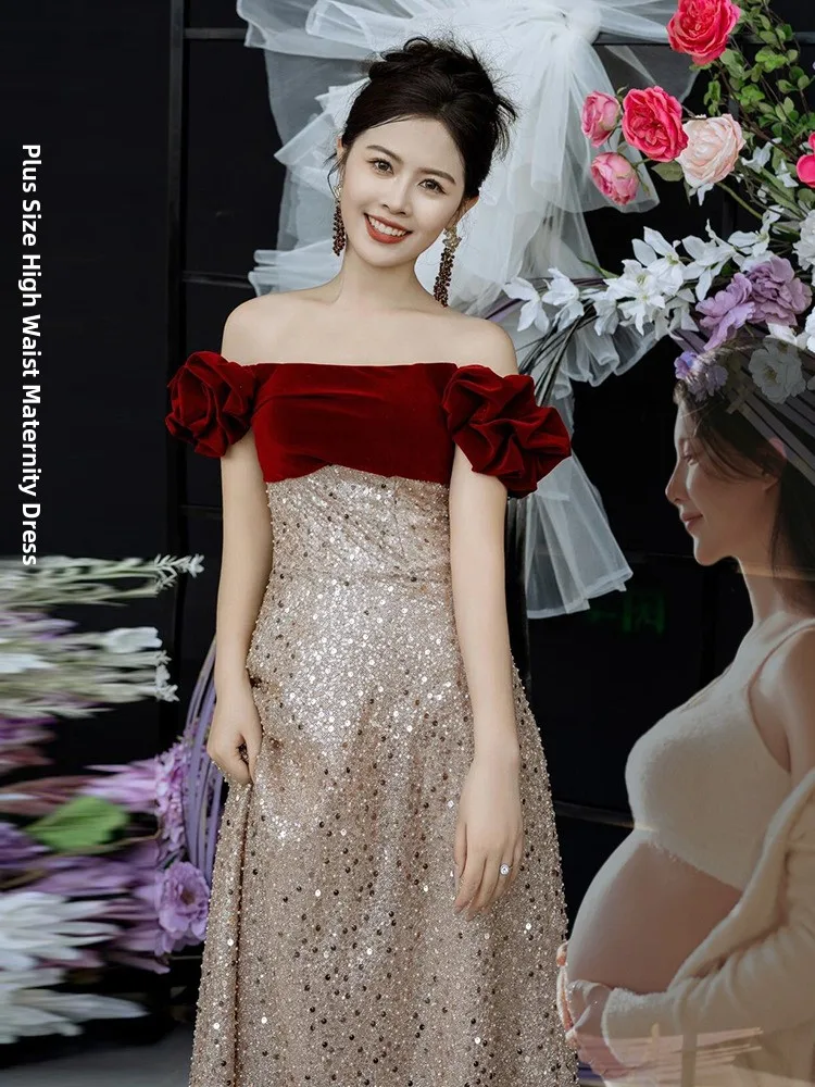 Ele Sequin Bridal Dr High Waist Conceal Belly plus Size Engagement Return Home Ceremony Long Evening Gown for Women
Ele Sequin Bridal Dr High Waist Conceal Belly plus Size Engagement Return Home Ceremony Long Evening Gown for Women