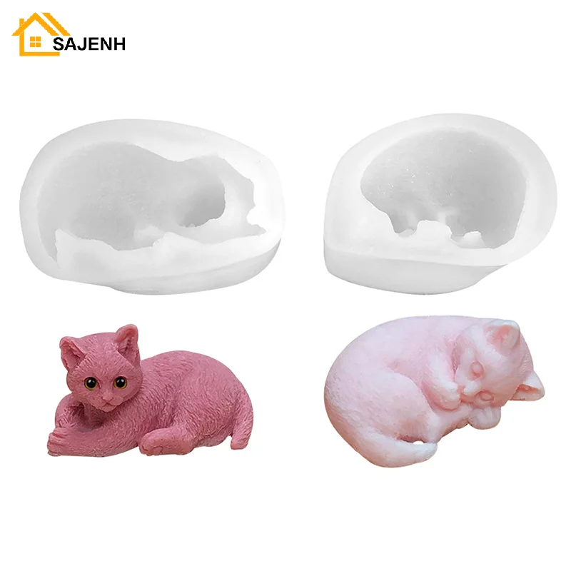 Sleeping Cat Silicone Molds, Cat Animal Craft Art, Resin Soap, Chocolate Cake Baking Molds, Fondant Kitten Molds
Sleeping Cat Silicone Molds, Cat Animal Craft Art, Resin Soap, Chocolate Cake Baking Molds, Fondant Kitten Molds