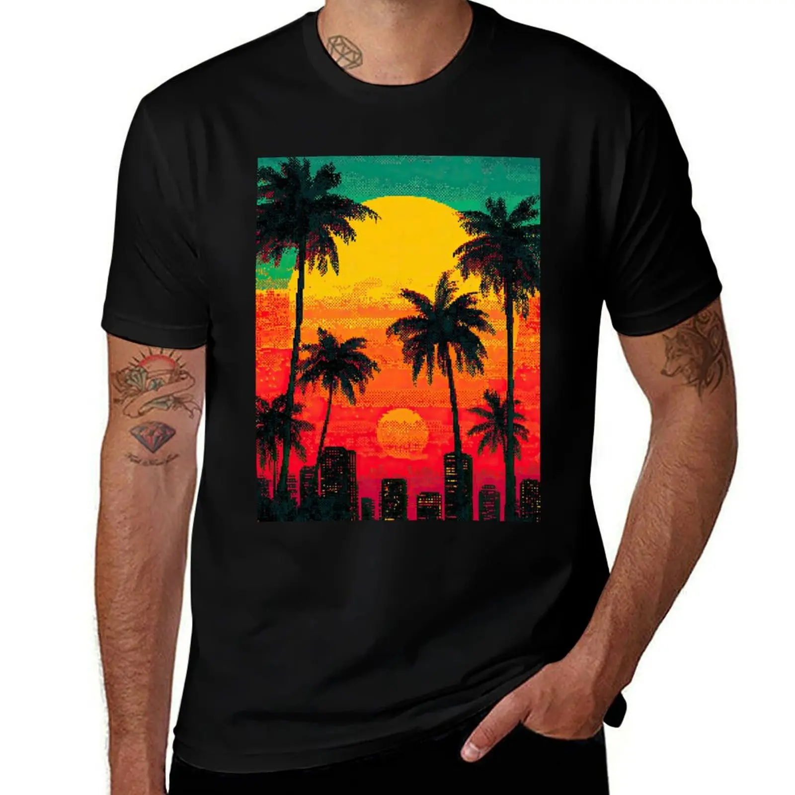 Neon Pixel Aesthetics Meet Oldschool Cool Style T-Shirt cute tops anime tshirt Man t-shirt sports fans Men's t-shirts
Neon Pixel Aesthetics Meet Oldschool Cool Style T-Shirt cute tops anime tshirt Man t-shirt sports fans Men's t-shirts
