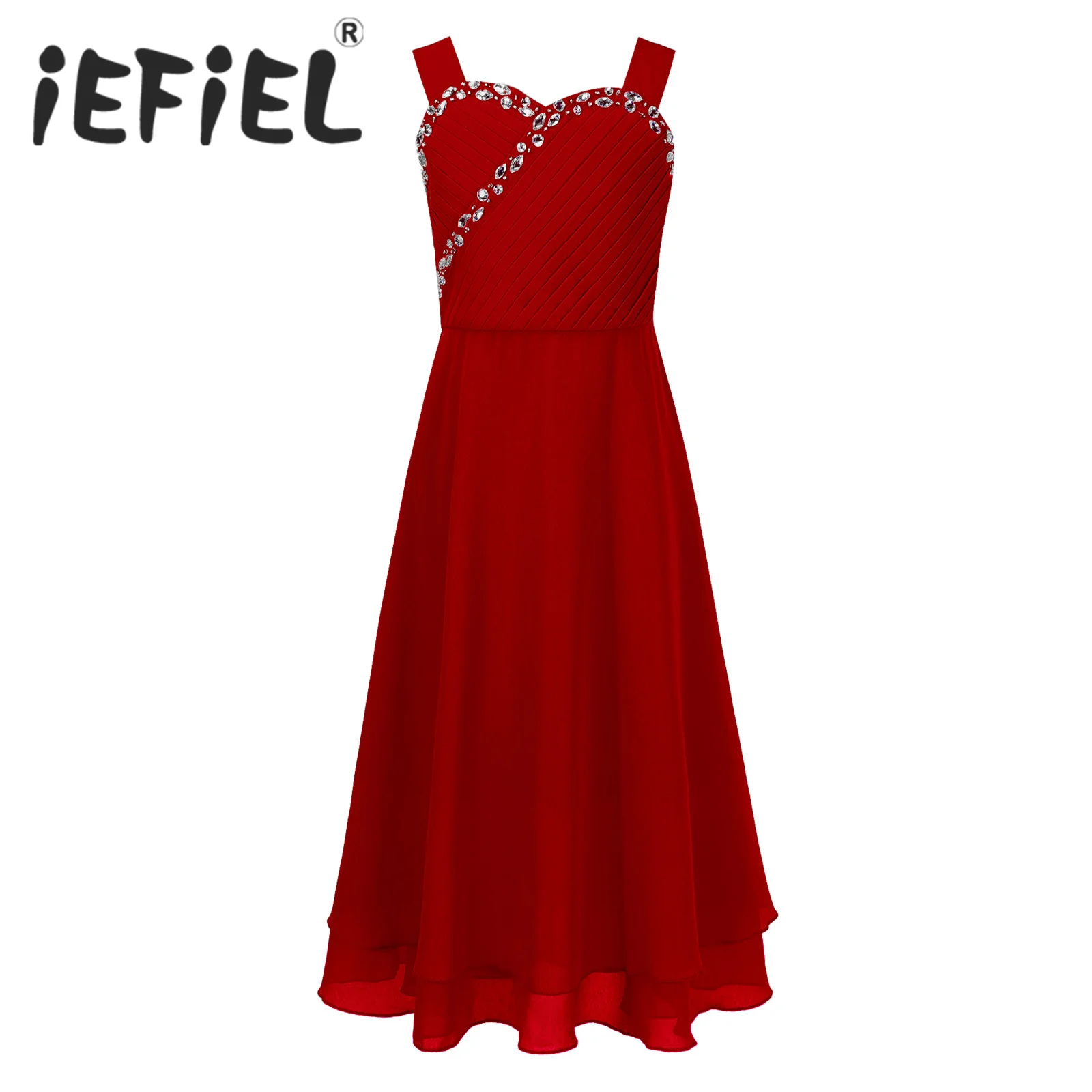 Kids Girls Summer Chiffon Dress Shiny Rhinestones Birthday Party Dress Sweetheart Pleated Dress for Wedding Bridesmaid Evening
Kids Girls Summer Chiffon Dress Shiny Rhinestones Birthday Party Dress Sweetheart Pleated Dress for Wedding Bridesmaid Evening