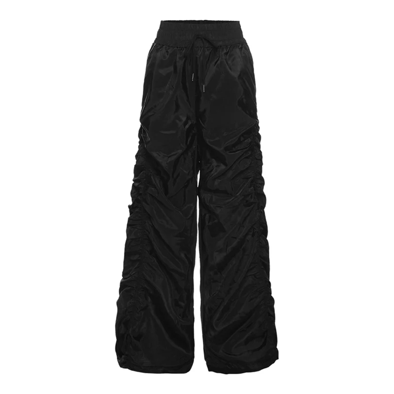 Aesthetics Pleated Solid High Waist Women Pants Chic Fashion Harajuku Drawstring Wide Leg Trousers Loosw Grunge Pantalones
Aesthetics Pleated Solid High Waist Women Pants Chic Fashion Harajuku Drawstring Wide Leg Trousers Loosw Grunge Pantalones